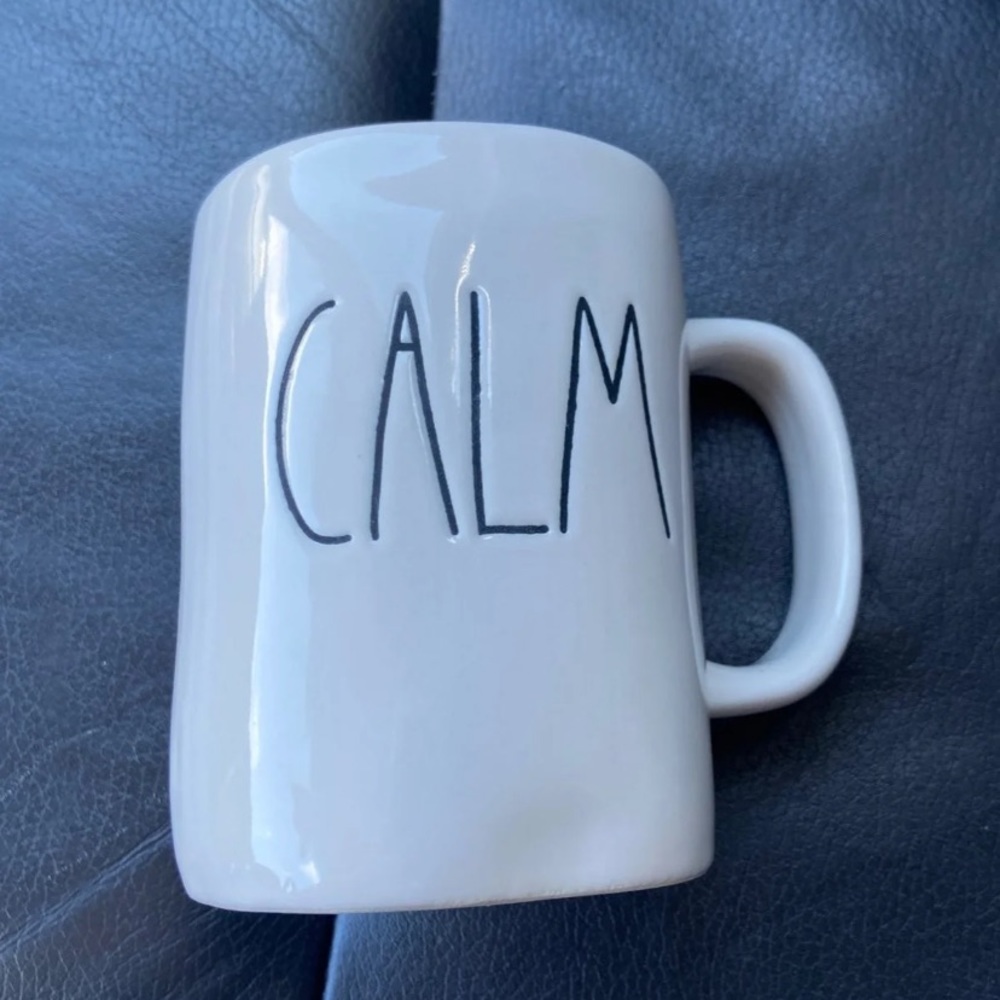 Rae Dunn Calm mug Large Letters
